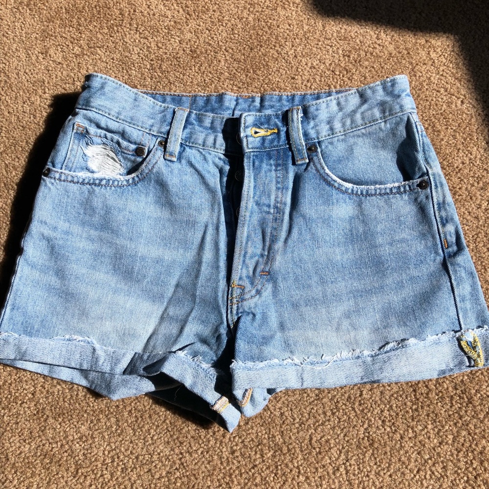 High Waist Denim Shorts Size 6
